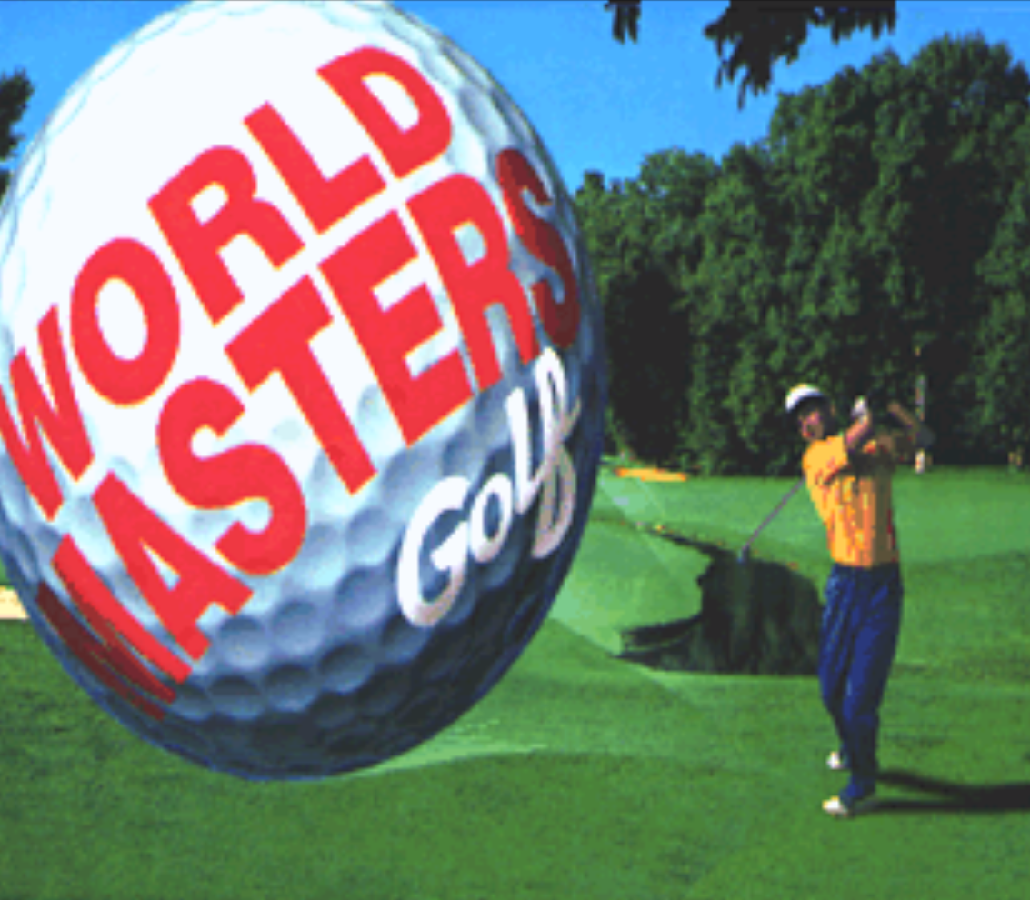 World Masters Golf Title Screen